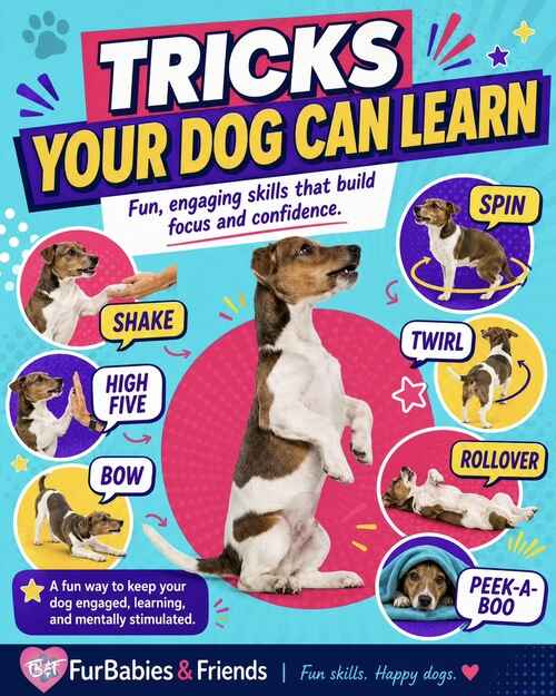 FurBabies and Friends beginner dog tricks training in Glendale, AZ includes tricks like shake, high five, bow, peak-a-boo and more.
