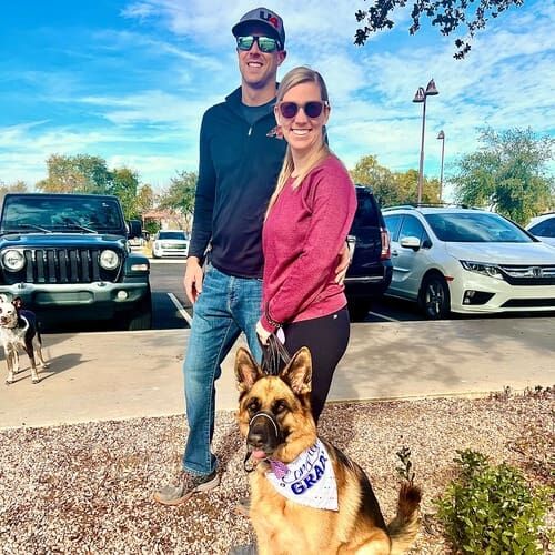 Revvy the German Shepherd made her parents so proud when she graduated with honors from FurBabies & Friends beginning dog group obedience class in Glendale, AZ.