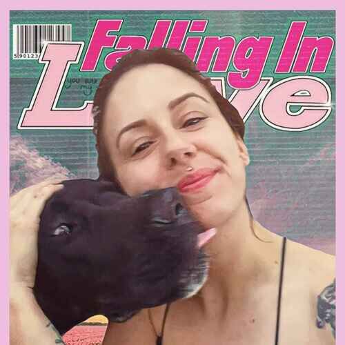 Overnight pet sitter getting kisses from a black Great Dane in Phoenix AZ